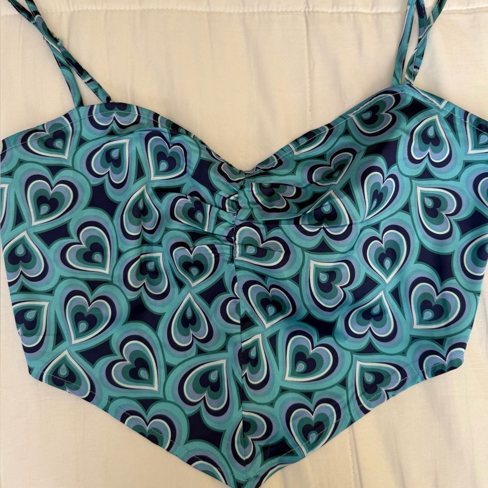 Heart patterned top
